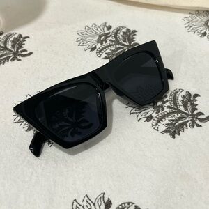 Free People Cate Winged Square Sunglasses